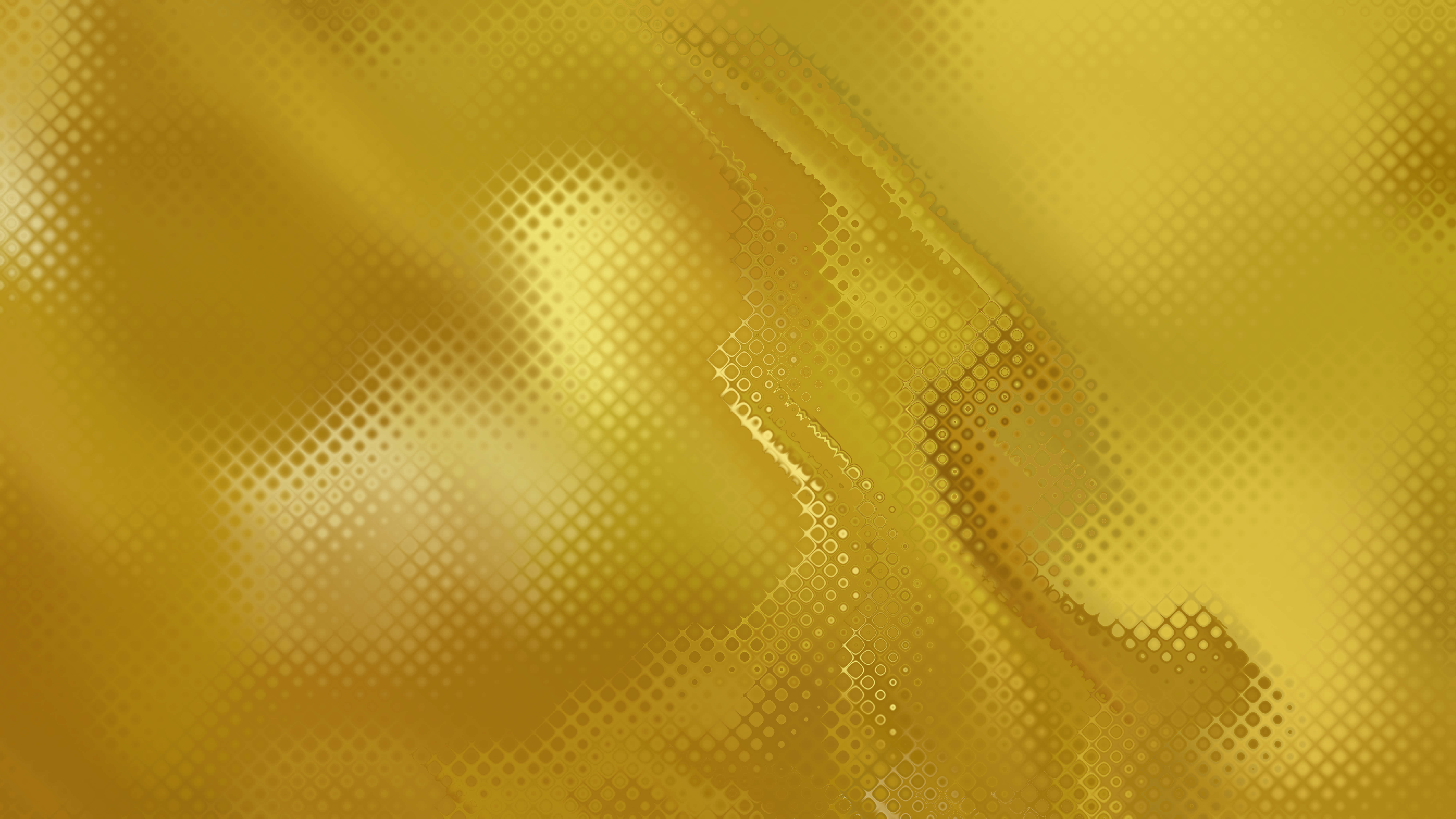 Metallic Gold 桌布 壁紙 — 金色抽象桌布，帶有流暢漸變和半色調點狀圖案，營造出奢華的數位質感。