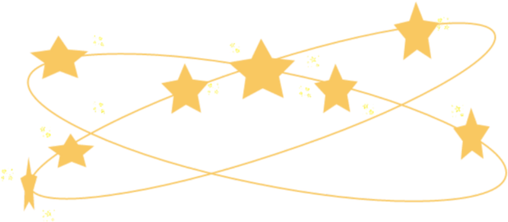 Stars 桌布 壁紙 — 金色星星沿著發光路徑在黑色背景上運行，帶有閃爍的點綴。