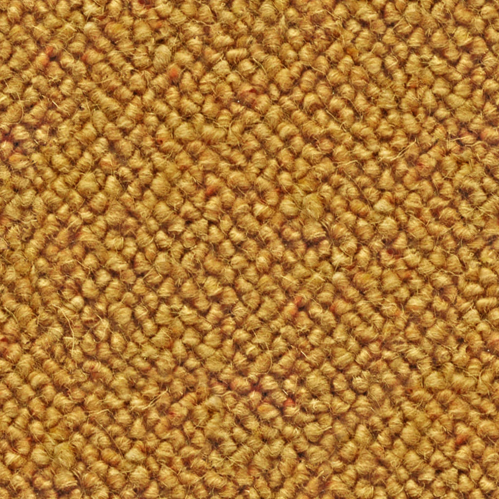 Carpet Texture 桌布 壁紙 — 金色棕色編織地毯的特寫，具有細微的紅色斑點和柔軟纖維。