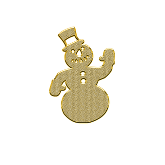 金色雪人圖案 壁紙