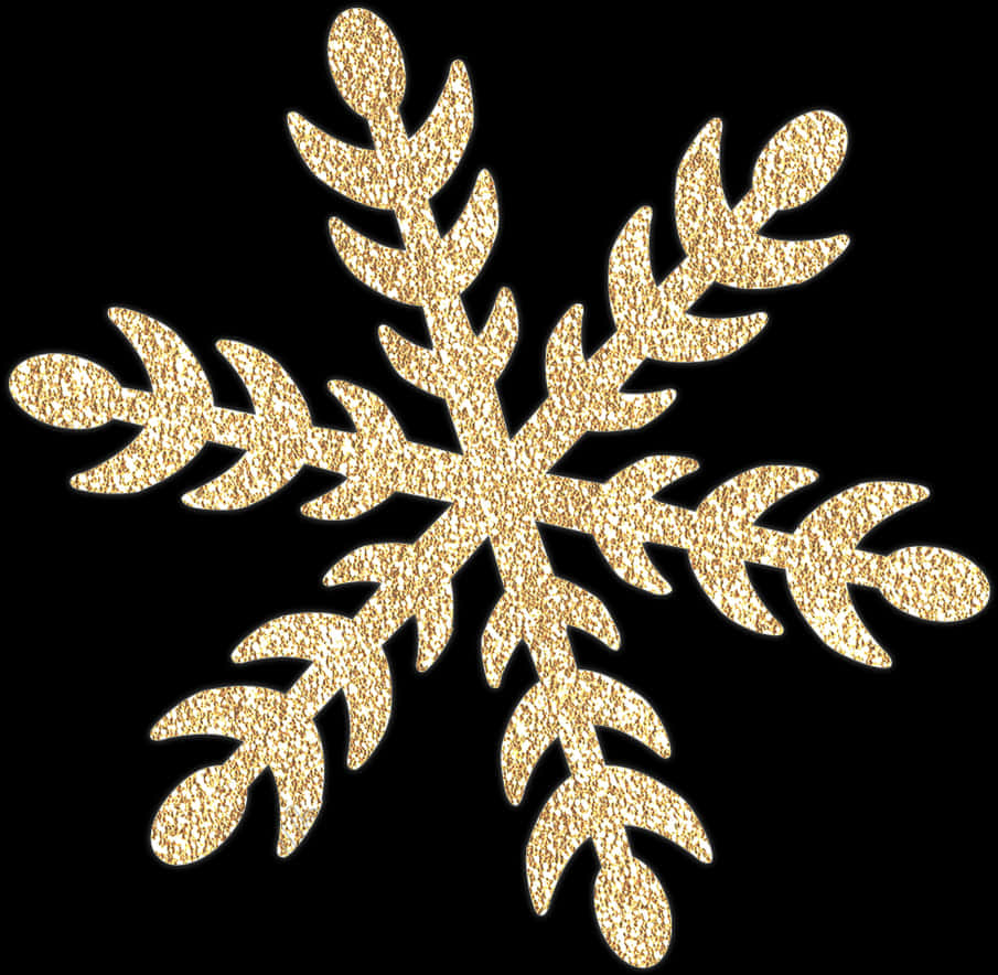 金色雪花設計 壁紙