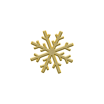金色雪花黑色背景 壁紙