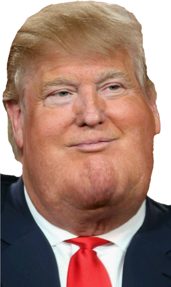 donald trump 桌布 壁紙 — 金髮男子身穿深色西裝、打紅色領帶，在黑色背景前的特寫肖像。