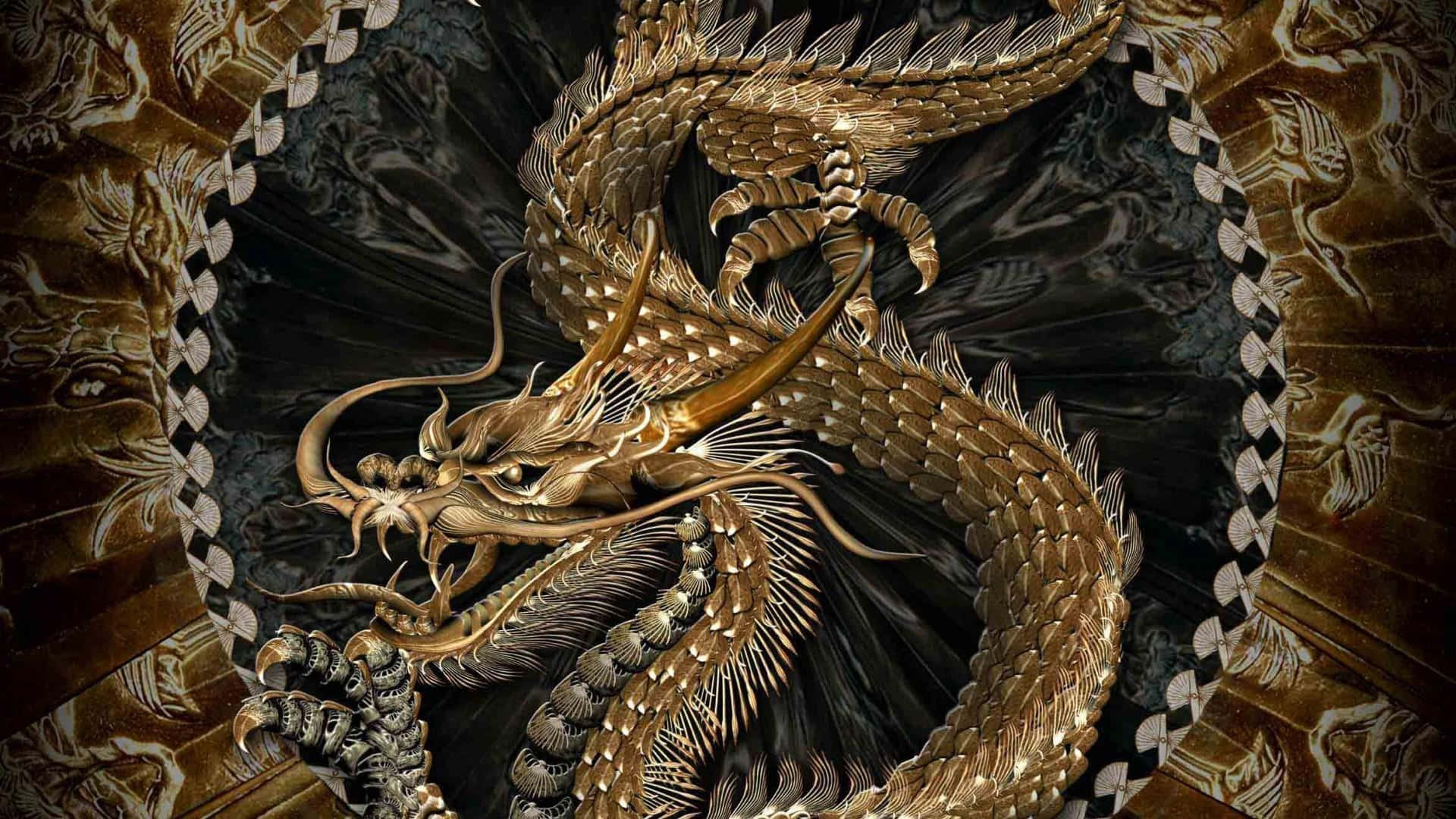 金龍背景 壁紙