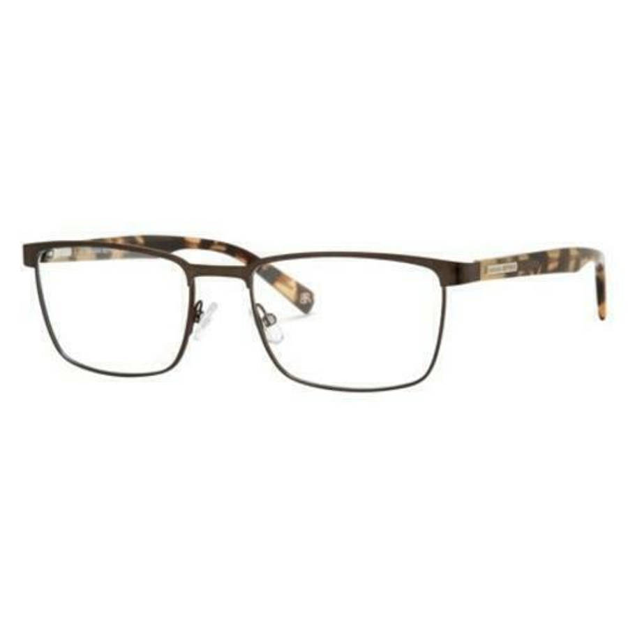 glasses 桌布 壁紙 — 長方形框眼鏡，配有玳瑁紋鏡臂和深色金屬鏡框，置於潔白背景上。