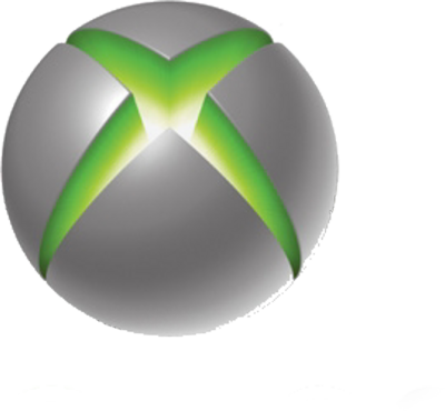 Xbox 桌布 壁紙 — 閃亮金屬球體，帶有發光綠色X標誌，背景為白色。