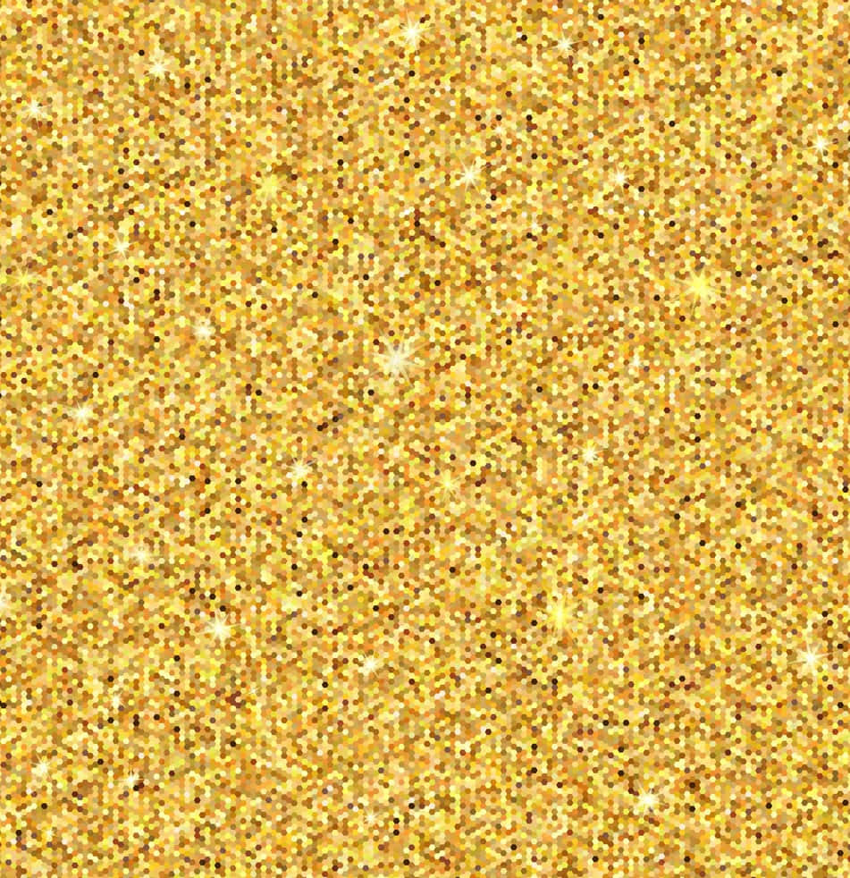 Yellow Glitter 桌布 壁紙 — 閃爍的金色閃粉紋理，帶有閃爍的顆粒和明亮的星形高光。