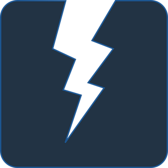閃電圖標暗色背景 壁紙