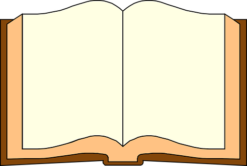開啟空白書本插圖 壁紙