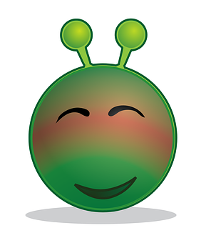 開心外星人表情符號圖形 壁紙