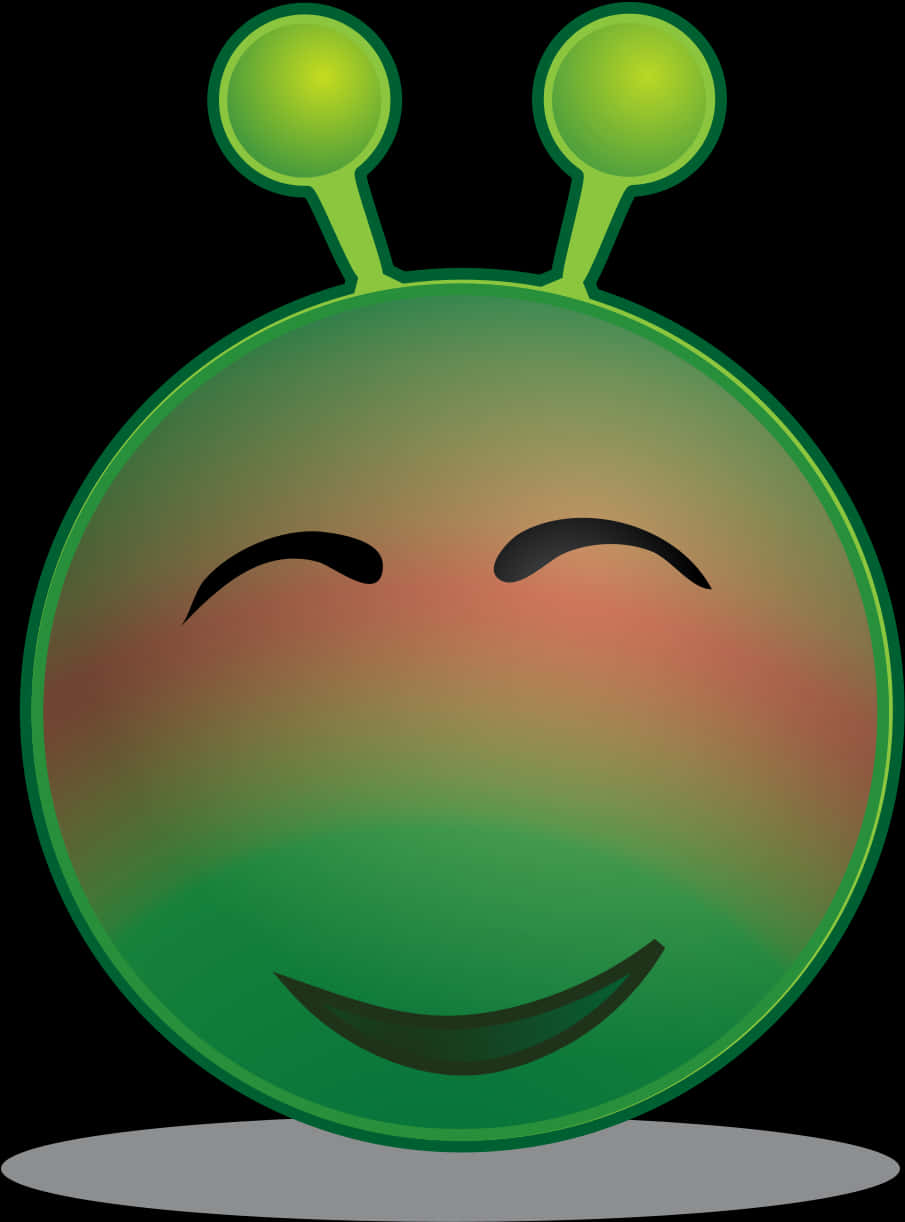 開心外星人表情符號插圖 壁紙