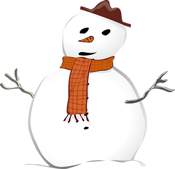 開心雪人卡通 壁紙