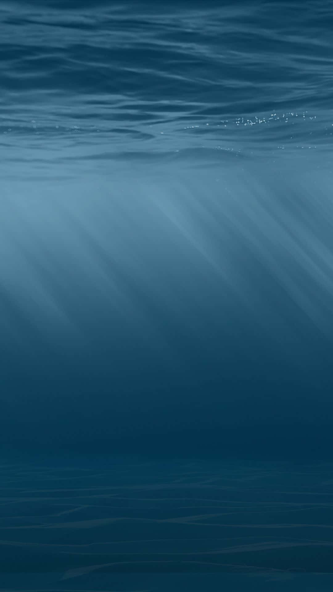 陽光穿過海面過濾到深藍色海水中。 — 水下動畫 壁紙