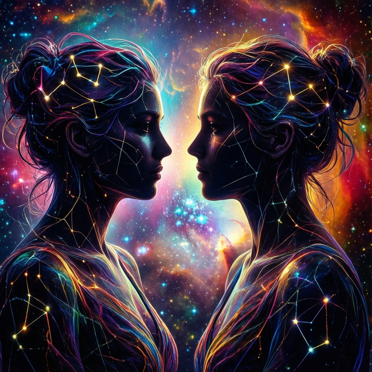 雙子星雲 壁紙