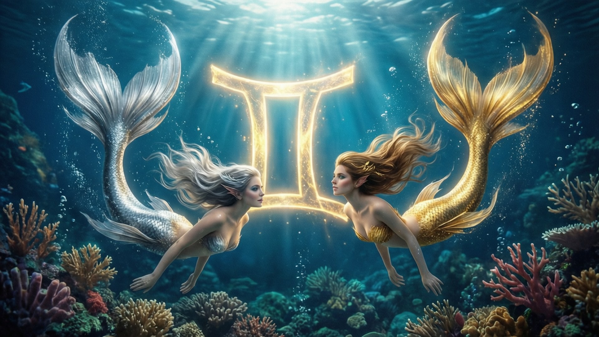 雙子美人魚 壁紙