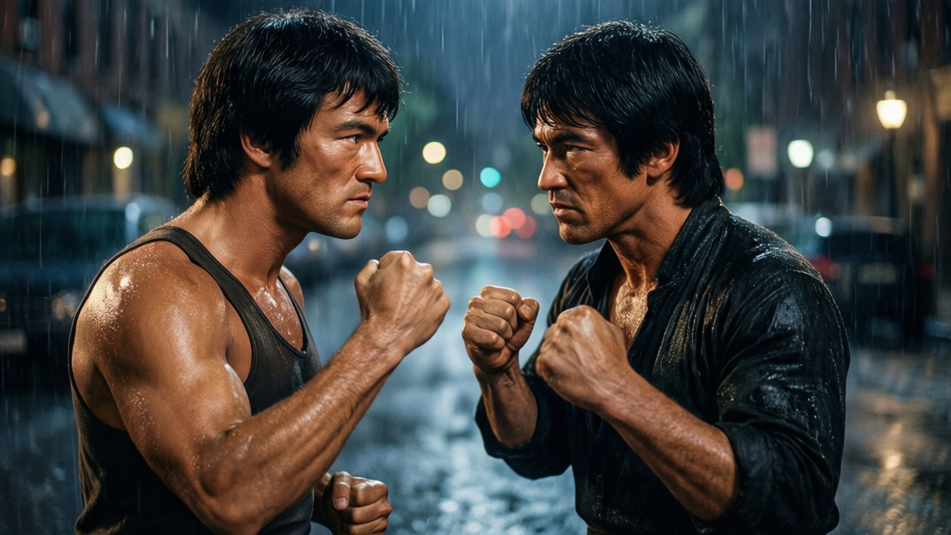 雨中對決 壁紙