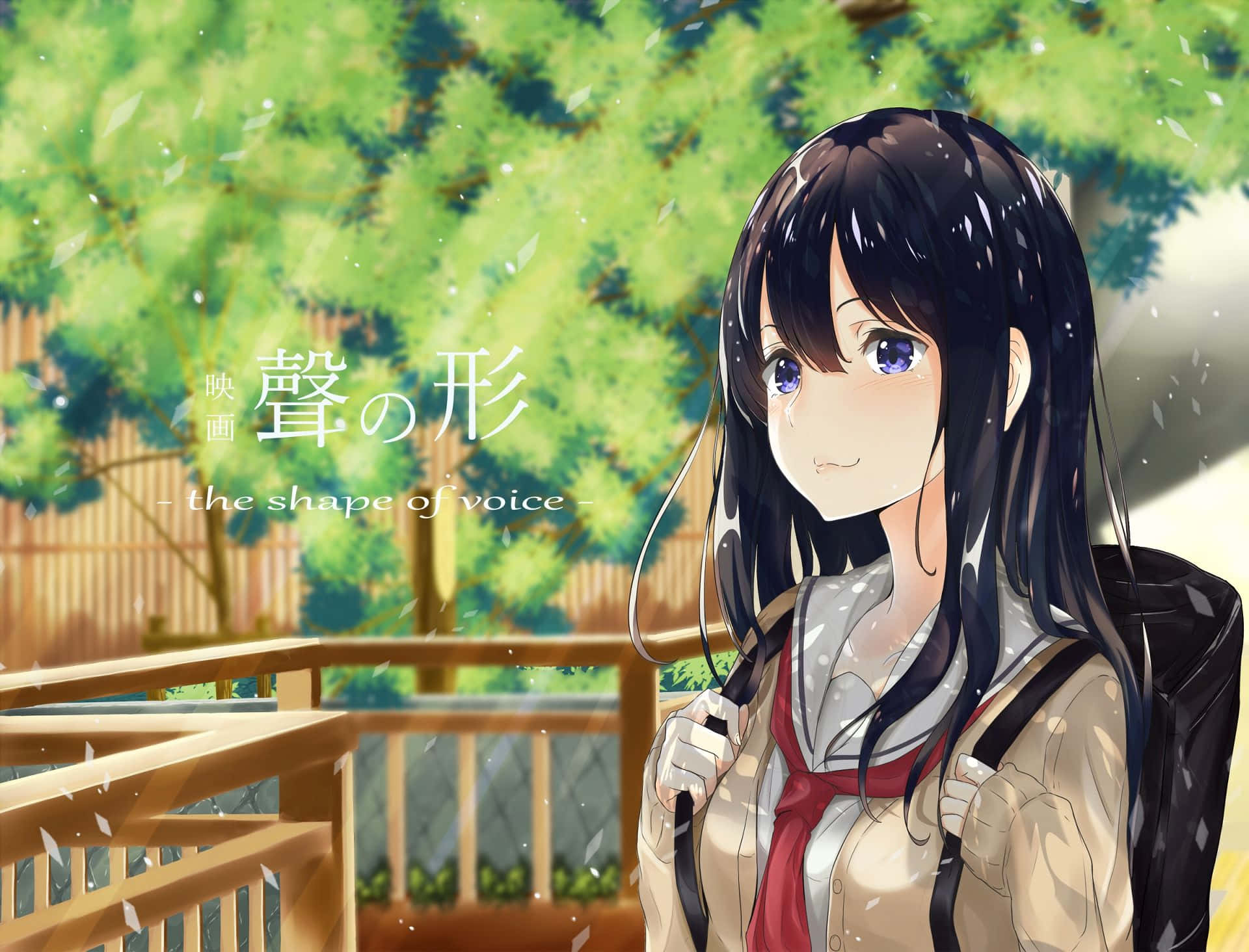 雨中長髮少女 壁紙