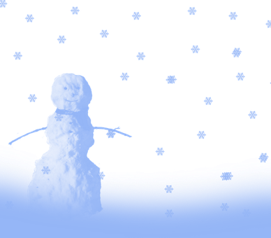 雪人夜間雪花 壁紙