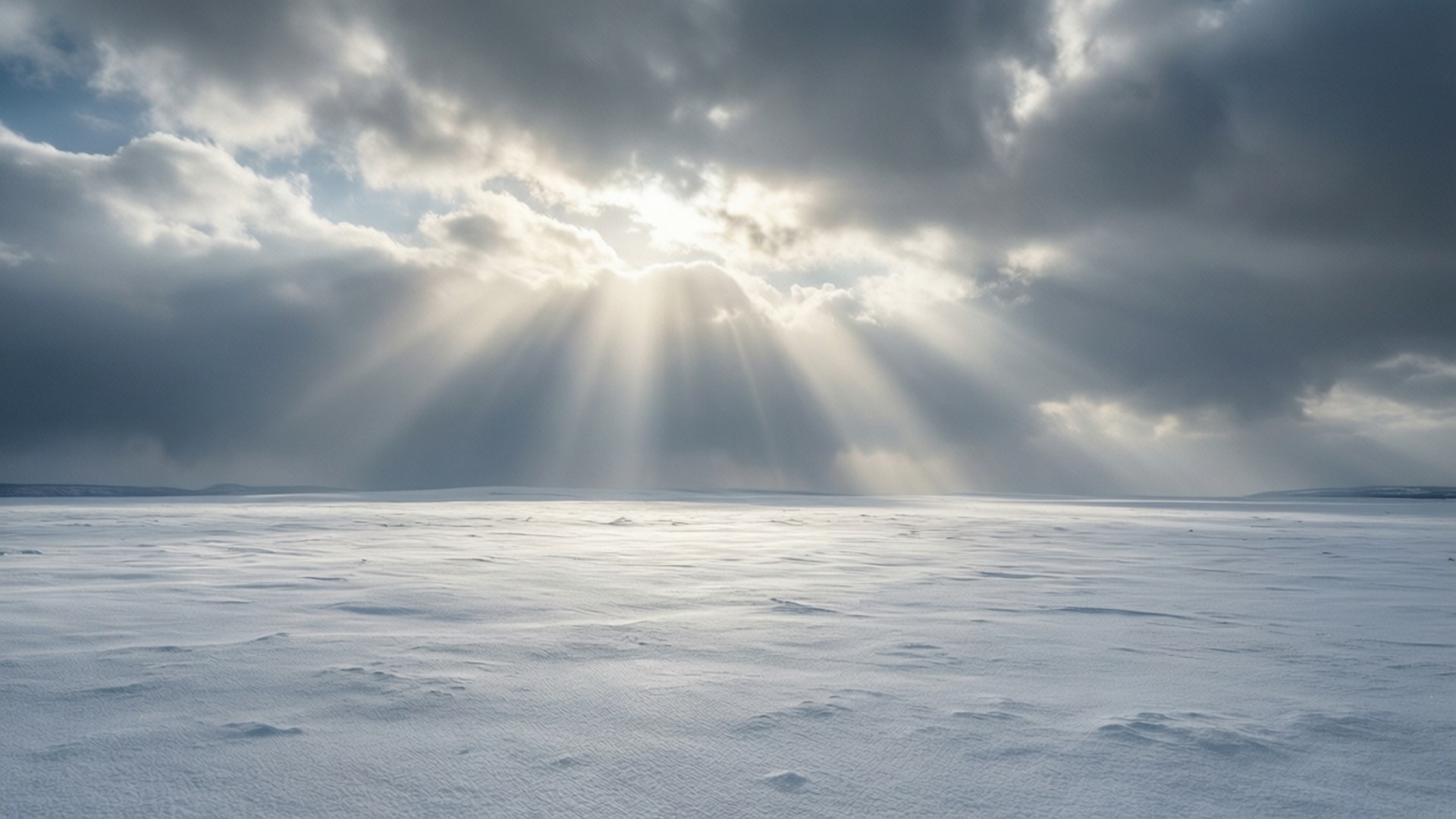 雪原神光 壁紙