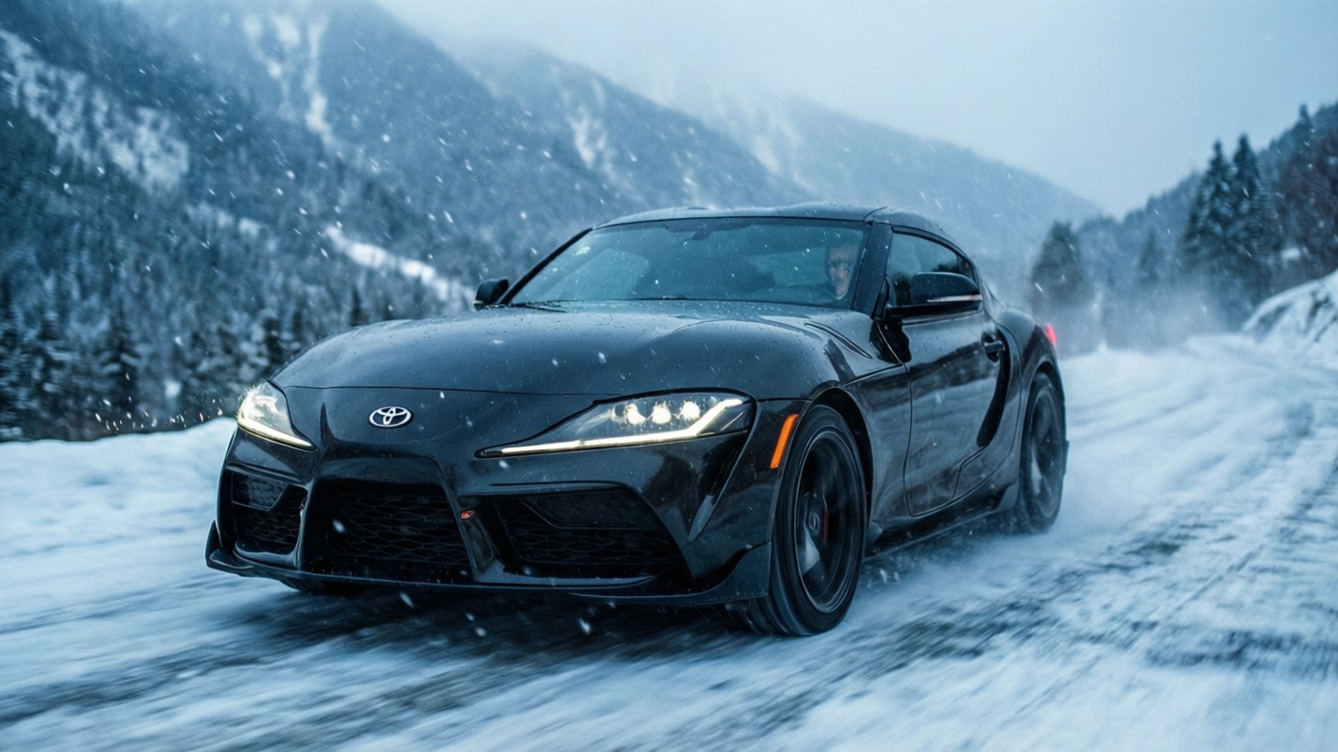雪地山路Supra 壁紙