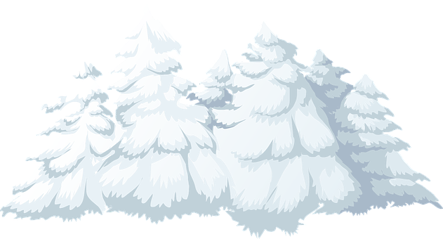 雪松樹向量插畫 壁紙