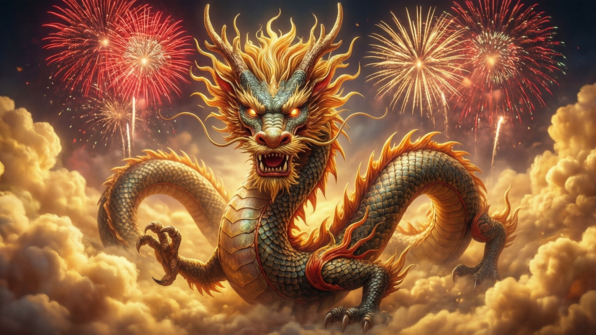 雲中龍 壁紙