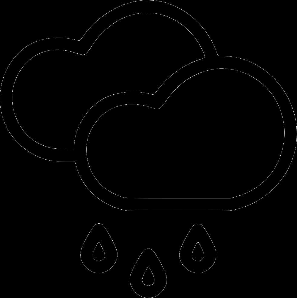 雲朵與雨滴輪廓 壁紙