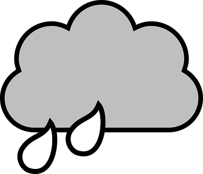 雲朵雨滴圖示 壁紙