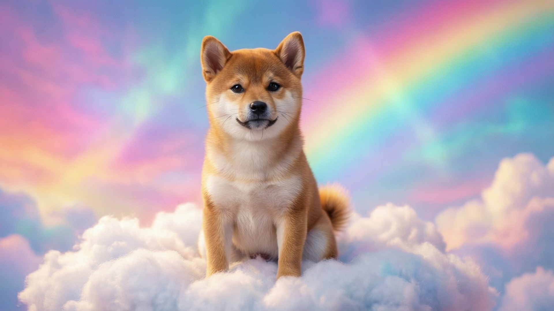雲端上的狗狗 壁紙