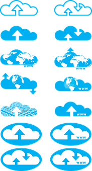 雲端運算圖示集 壁紙