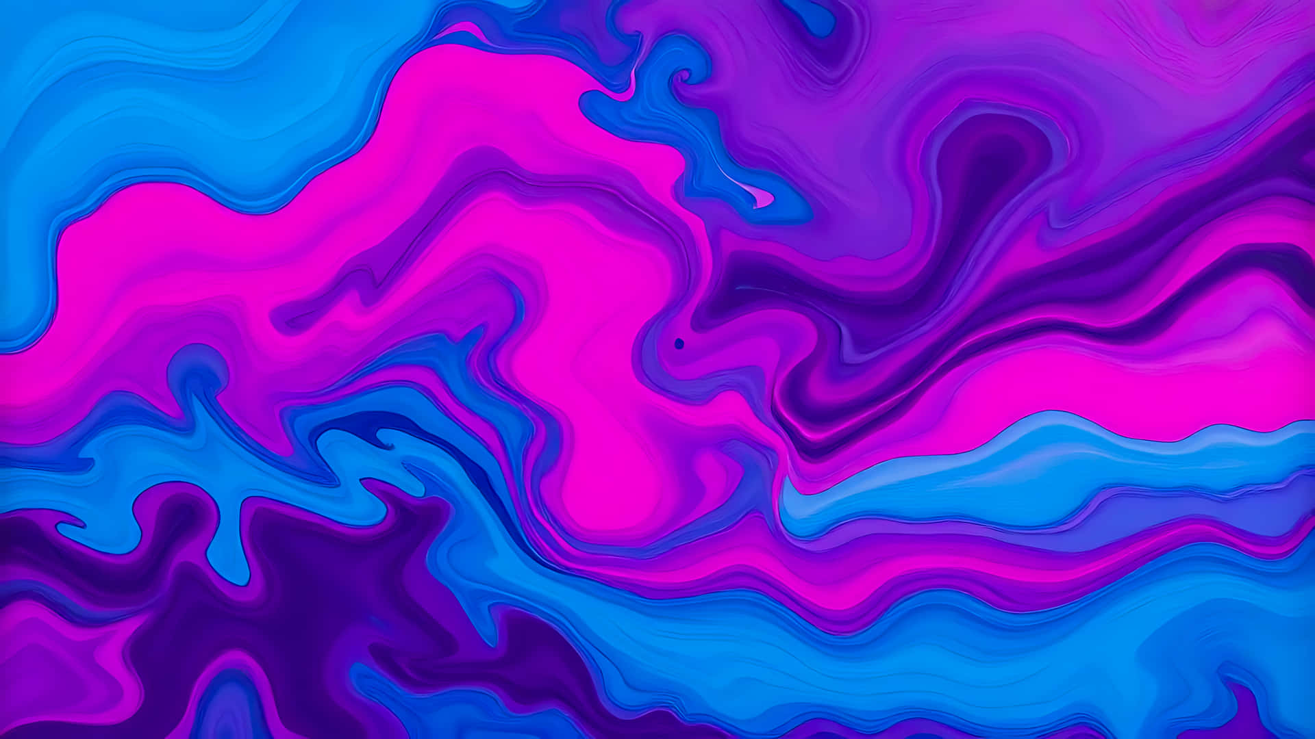 Vibrant abstract liquid art background with blue, purple, and pink colors 壁紙 — 電光藍和熱粉紅的鮮豔漩渦圖案創造出動態流動的抽象設計。