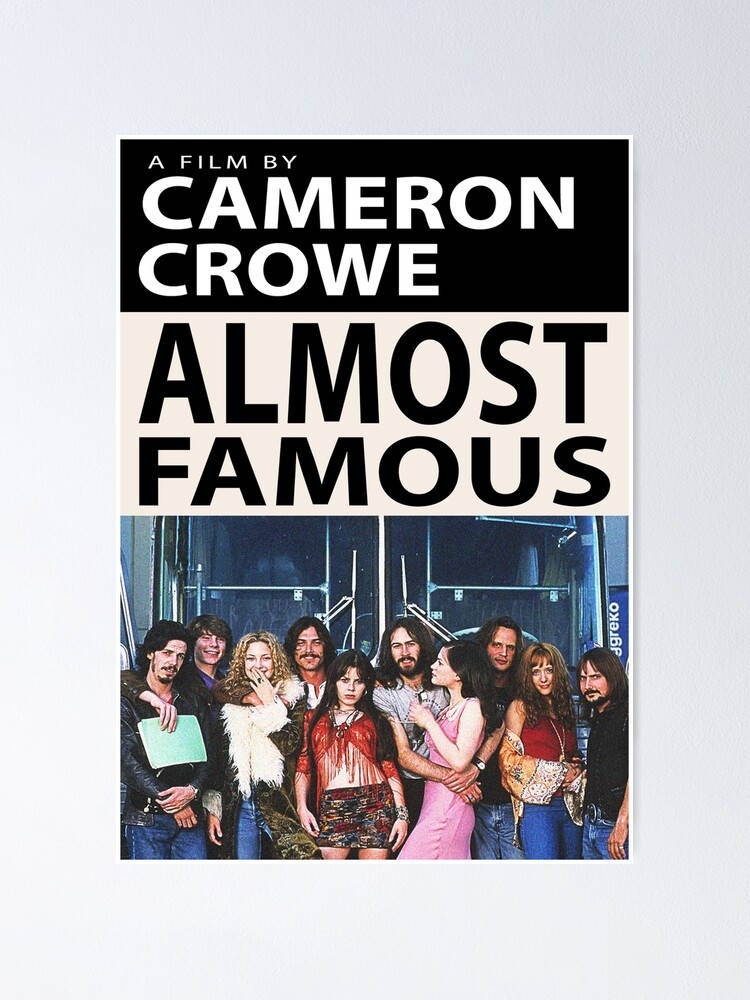 drama 桌布 壁紙 — 電影《Almost Famous》海報，展示一群1970年代搖滾樂團成員和一位年輕記者一起擺姿勢。