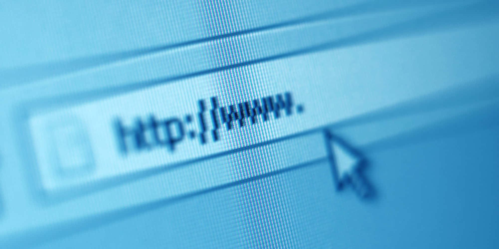 Website 桌布 壁紙 — 電腦瀏覽器網址列的近距離特寫，帶有 httpwww 佔位文字，游標懸浮於其上。