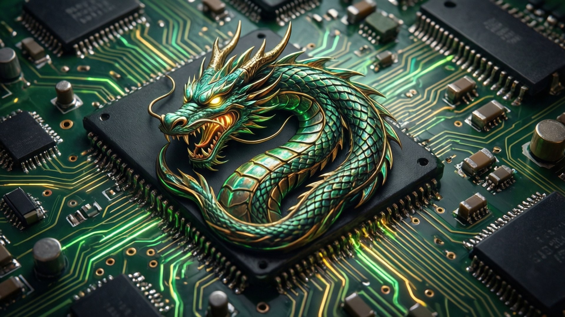電路板之龍 壁紙