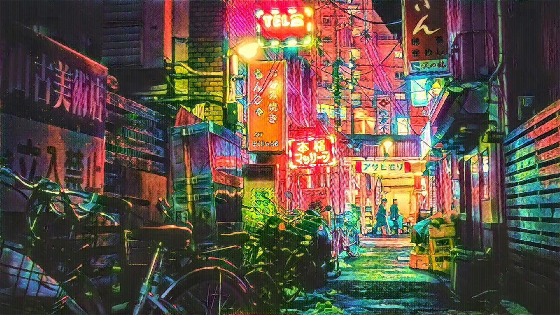 4K Anime Tokyo — 東京 壁紙