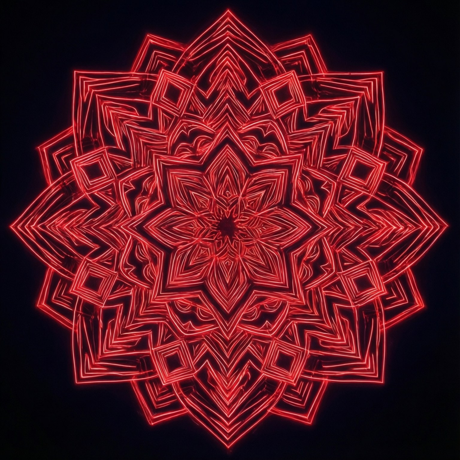 霓虹紅曼陀羅 壁紙