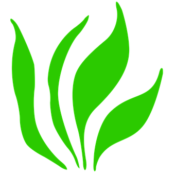 霓虹綠草地圖形 壁紙