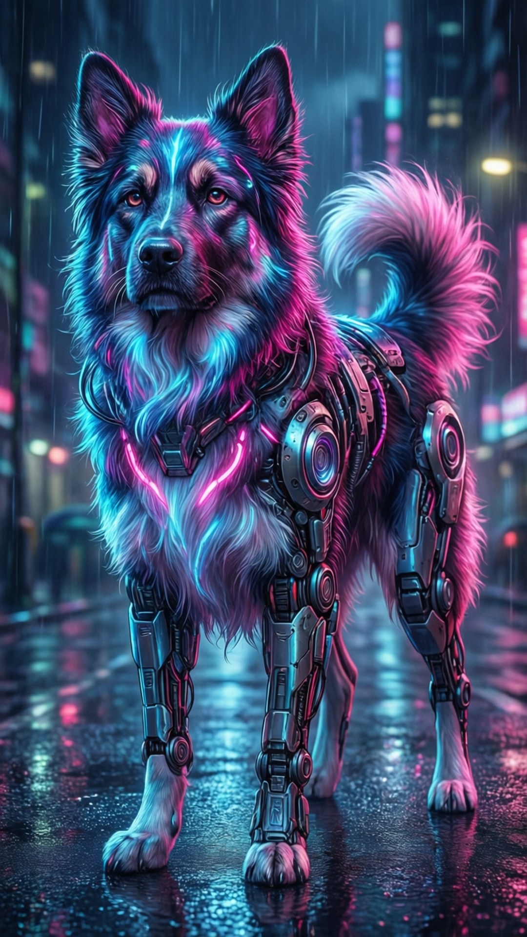 霓虹賽博獵犬 壁紙