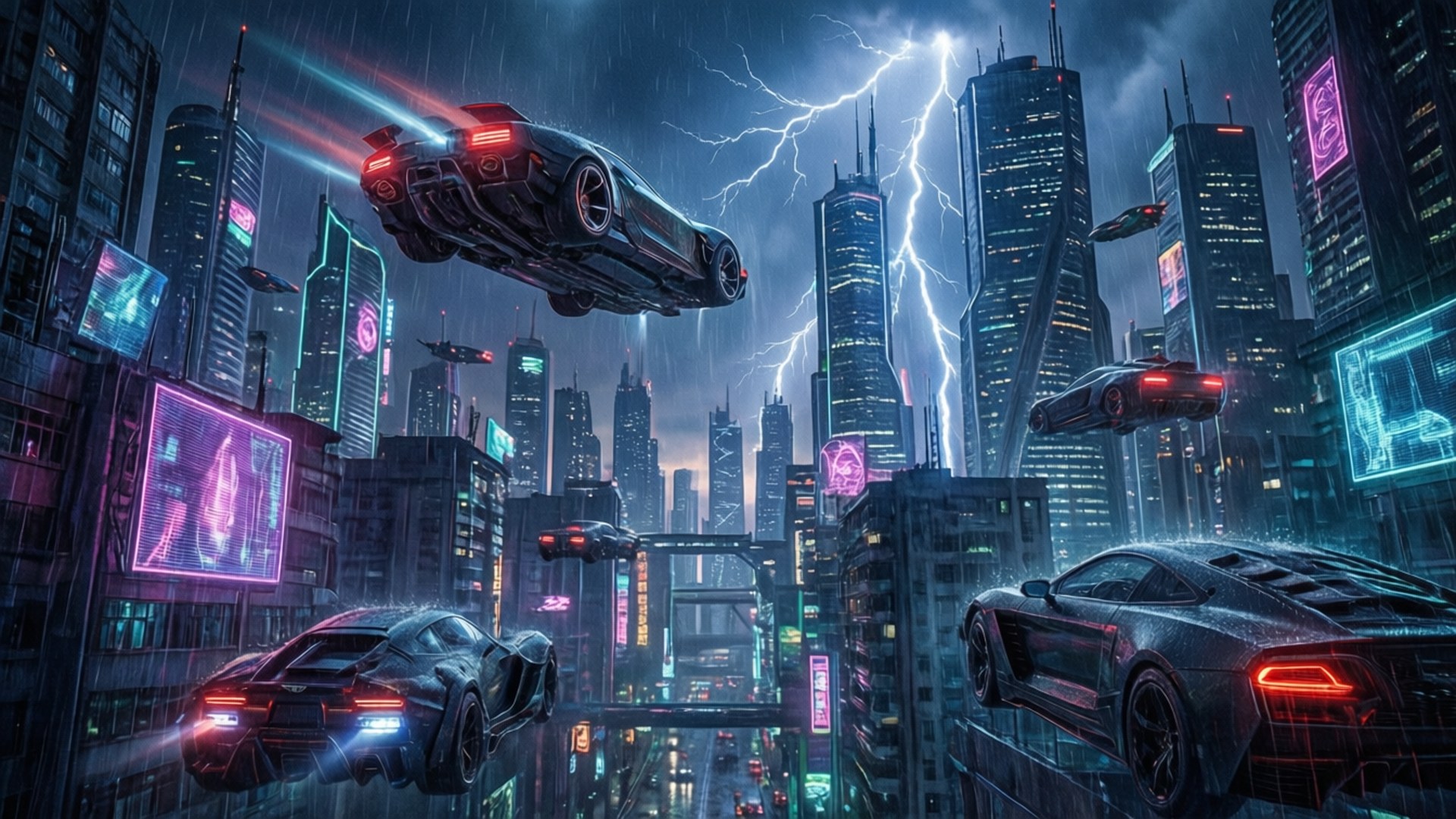 霓虹都市弧光 壁紙