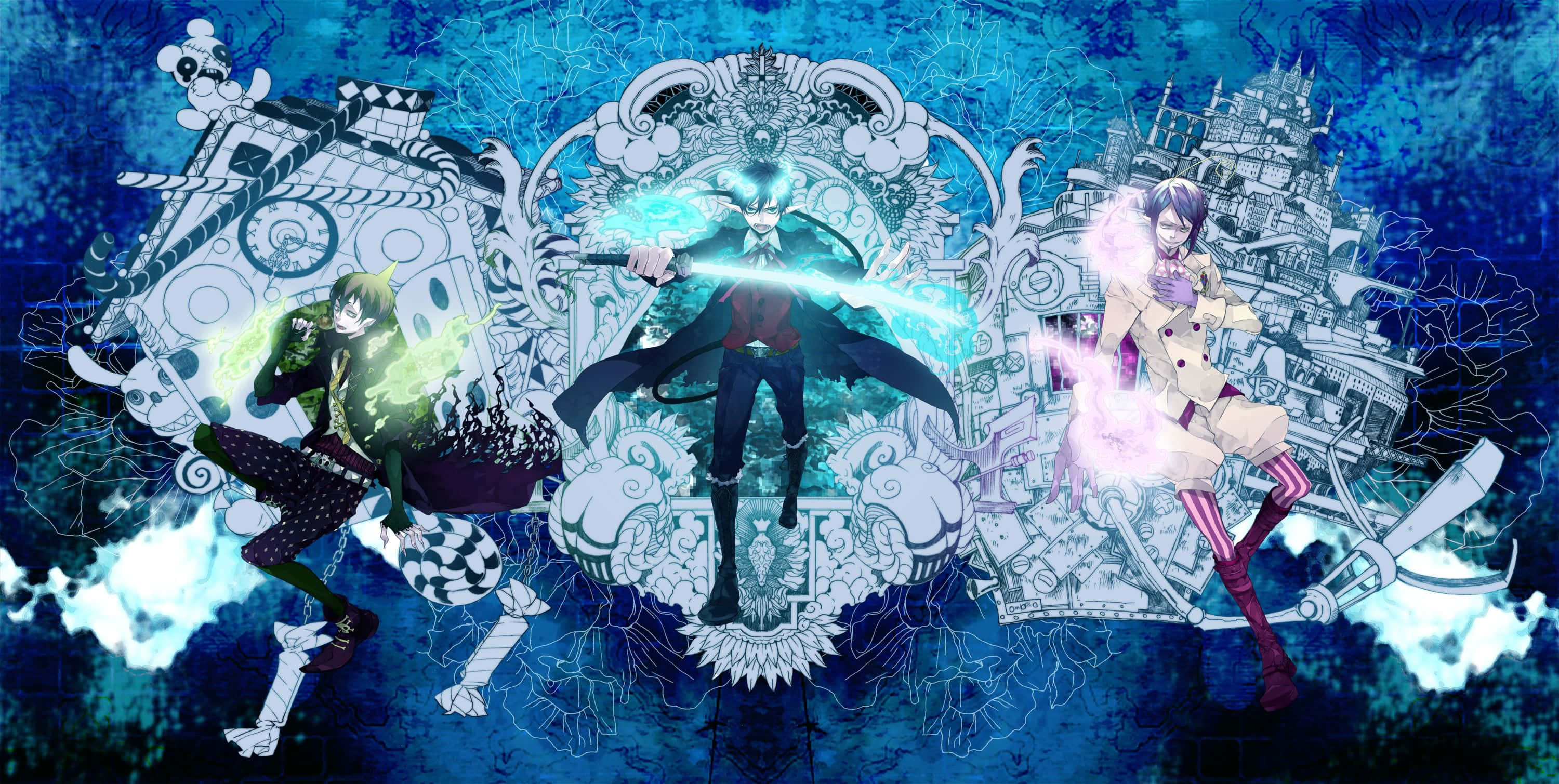 青之驅魔師背景 壁紙