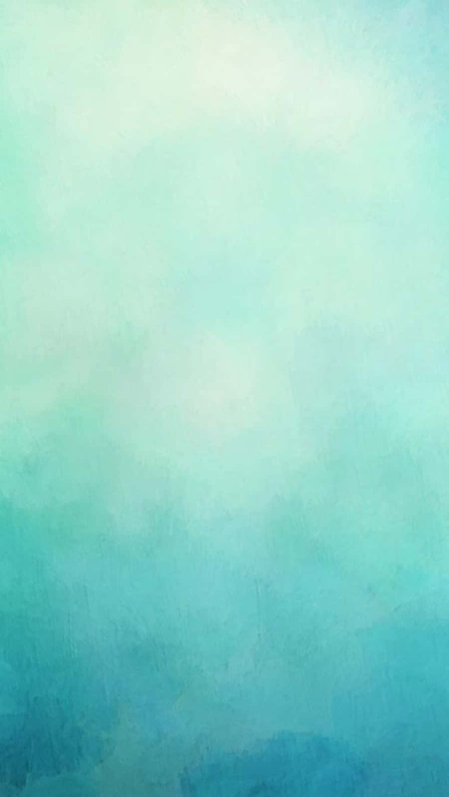 Pastel Blue Green 桌布 壁紙 — 青綠色和薄荷綠的水彩柔和漸變，融合成夢幻的抽象背景。