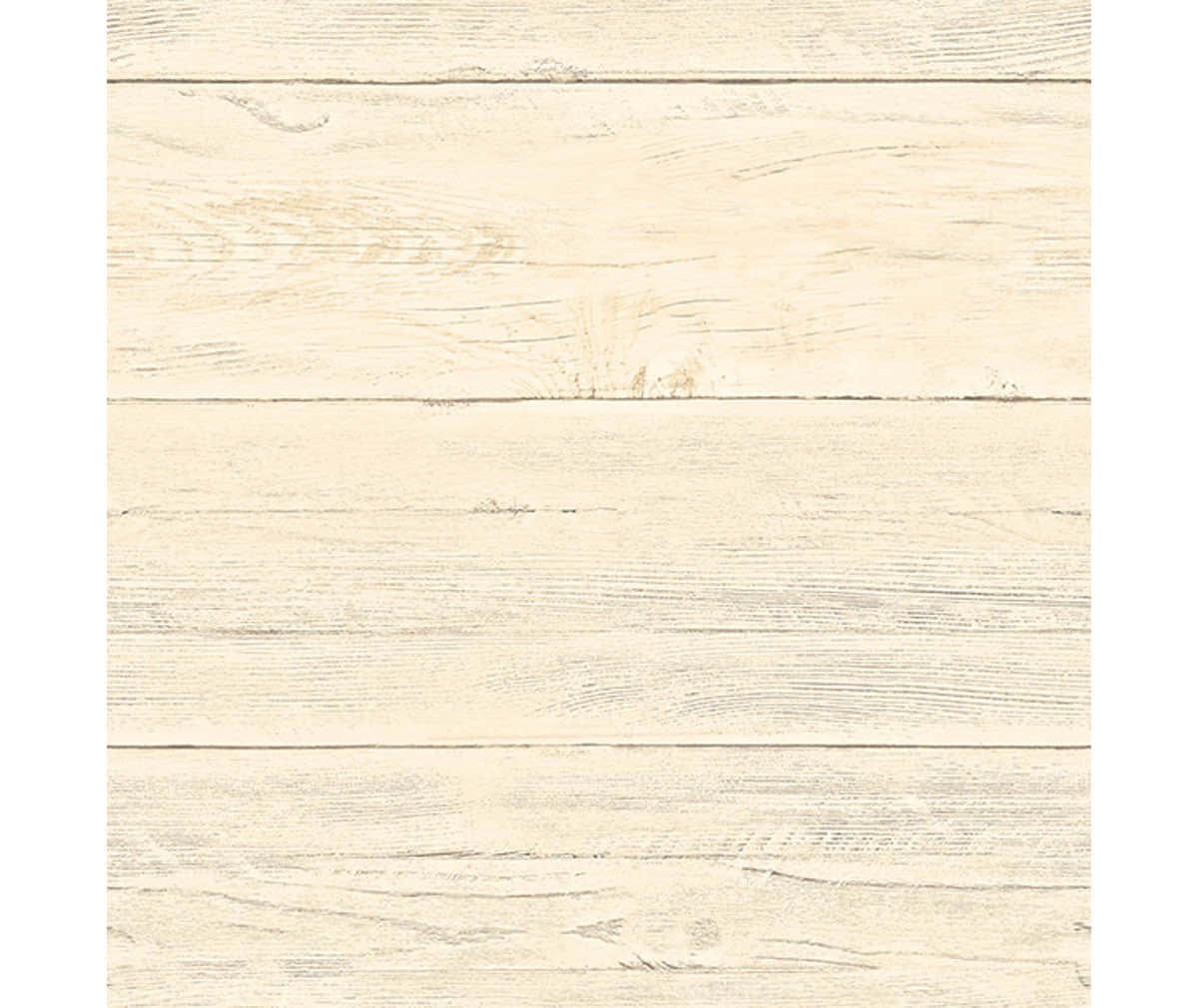 Shiplap 桌布 壁紙 — 風化的奶油色木板，帶有可見的木紋和微妙的灰色條紋，水平排列。