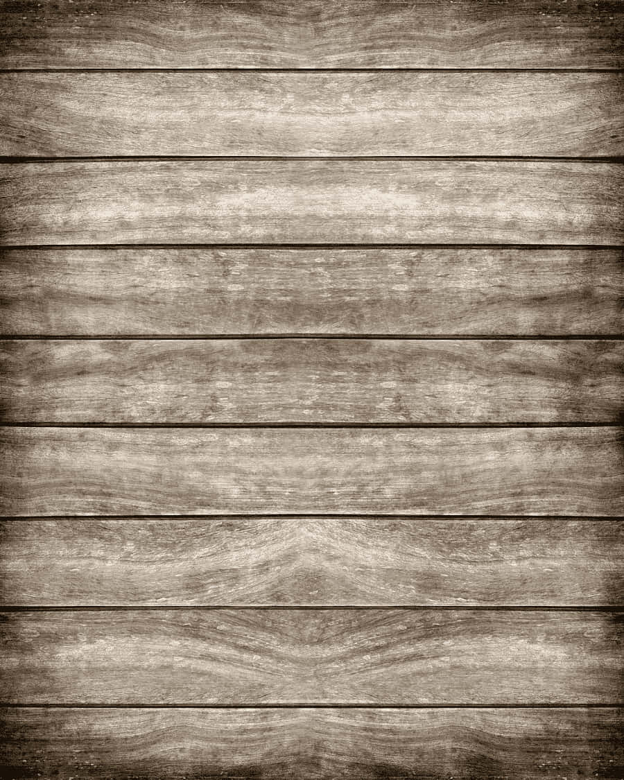 Grey Wood 桌布 壁紙 — 風化的水平木板，帶有天然木紋和柔和灰色調，營造出質樸的紋理背景。