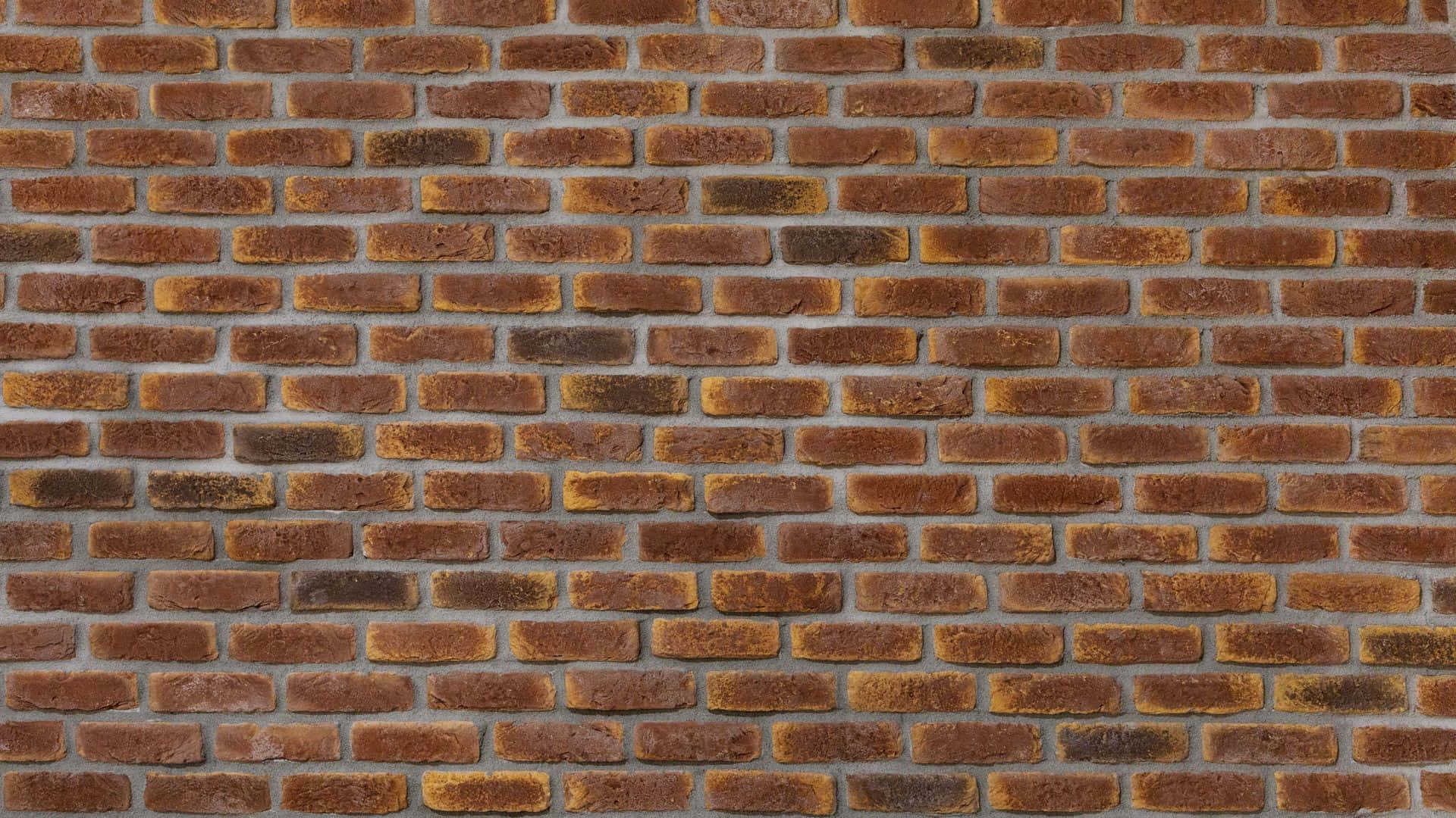 Brick 桌布 壁紙 — 風化磚牆的特寫，具有多種大地色調和紋理灰泥線。