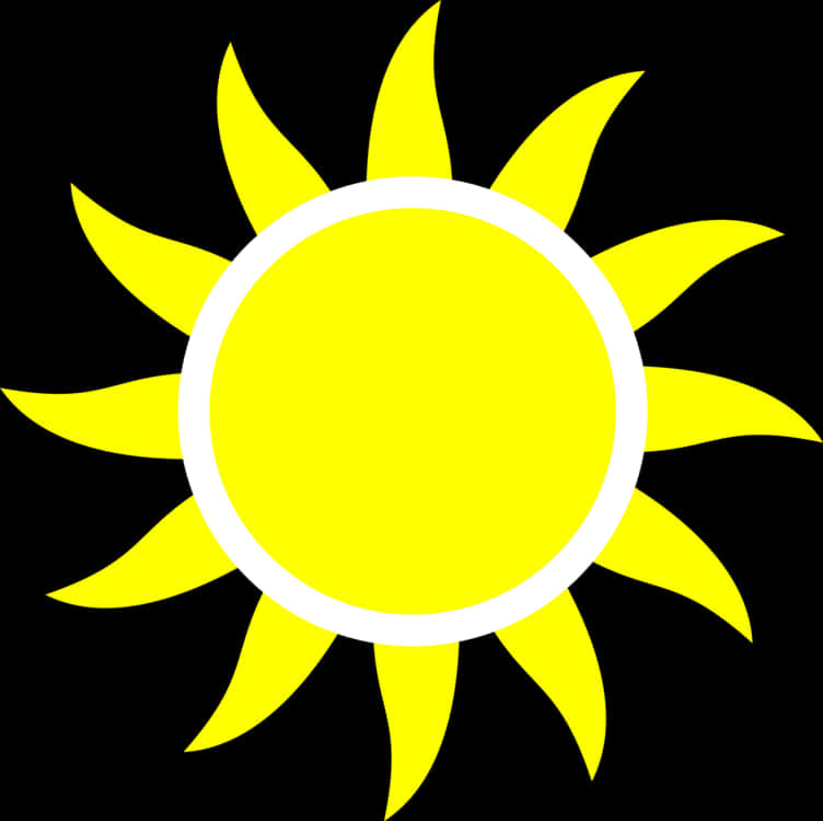 風格化卡通太陽圖案 壁紙
