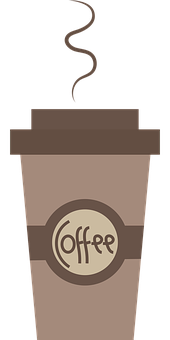 風格化咖啡杯圖形 壁紙