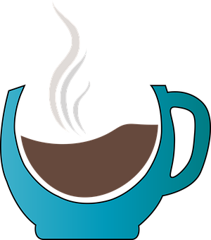 風格化咖啡杯圖形 壁紙