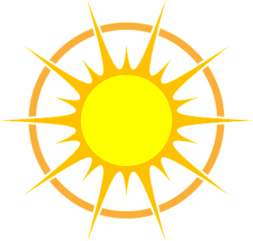 風格化太陽圖形 壁紙