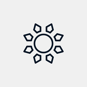 風格化太陽圖示 壁紙