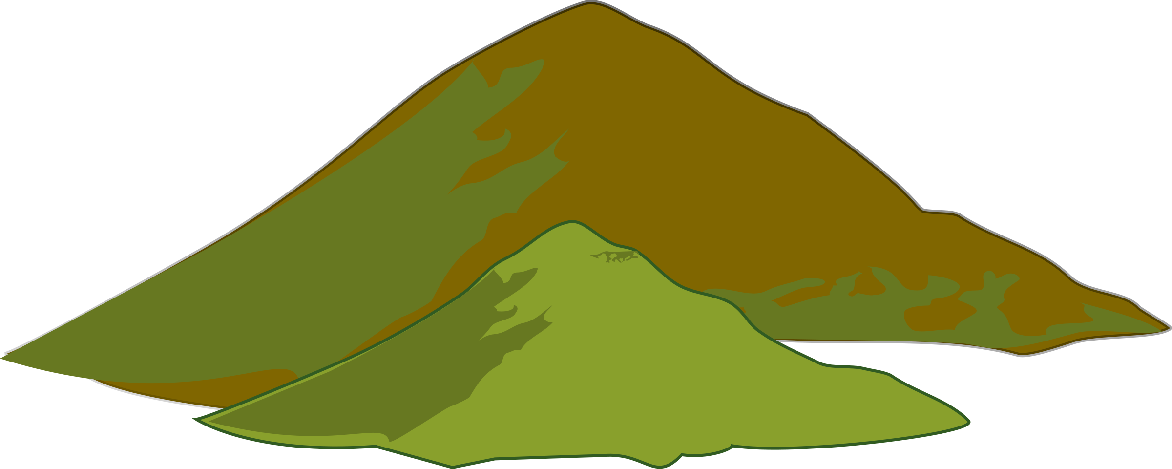 風格化山脈插畫 壁紙